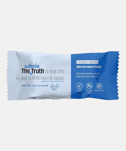 The Whole Truth Almond Choco Fudge Bar 40 Gm