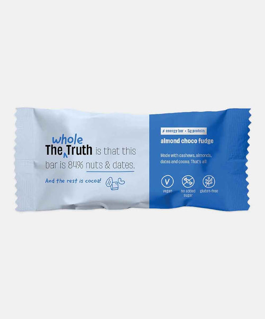 The Whole Truth Almond Choco Fudge Bar 40 Gm