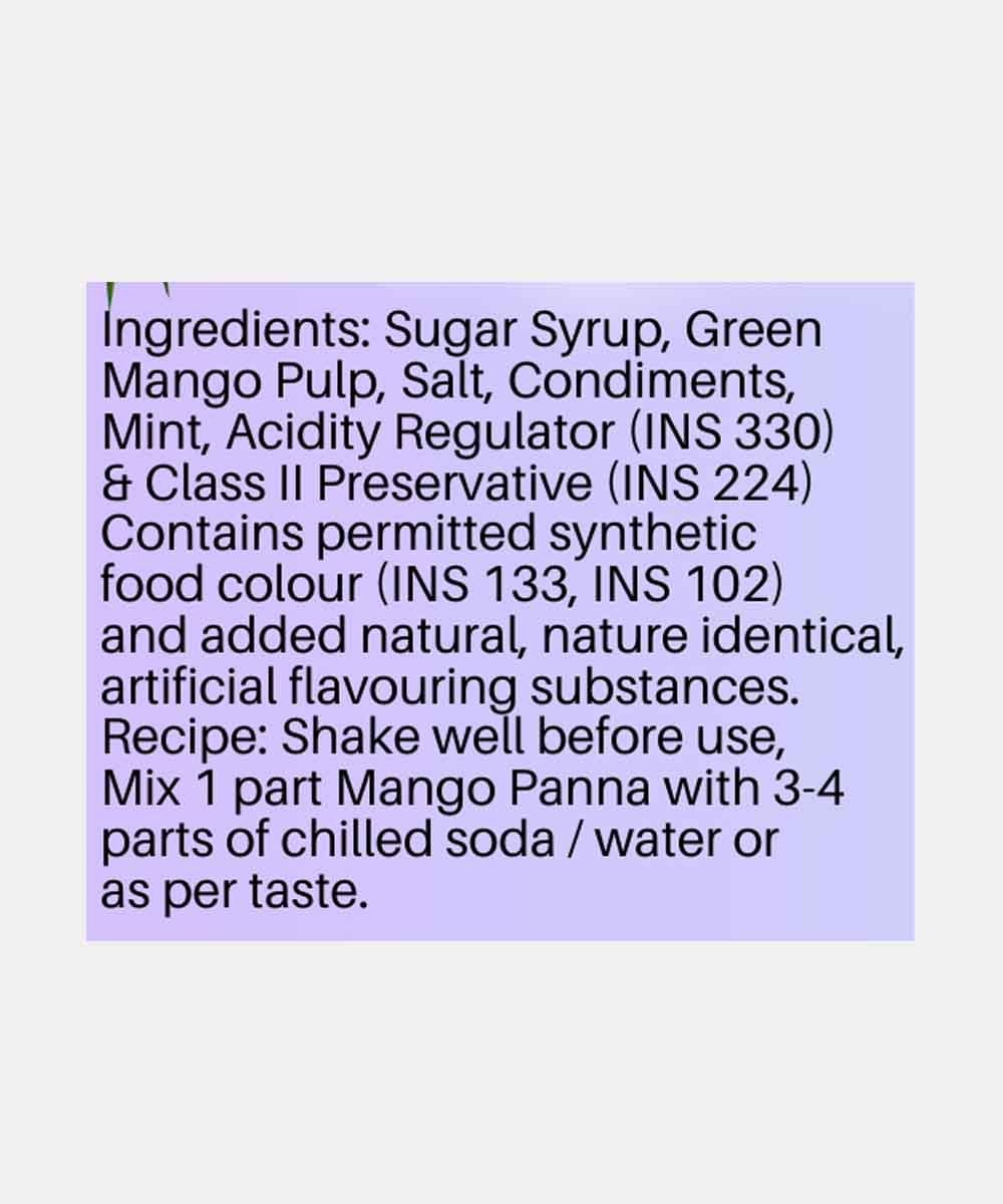 Home Made Mango Panna Squash 750 Ml