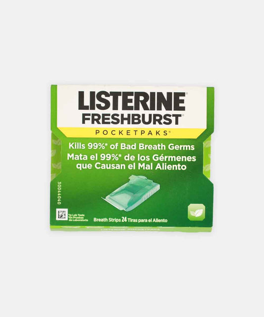 Listerine Freshburst Pocket Pack 24 Trips 12 Gm