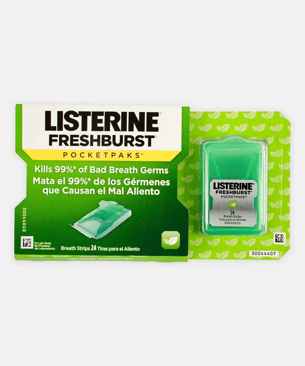 Listerine Freshburst Pocket Pack 24 Trips 12 Gm