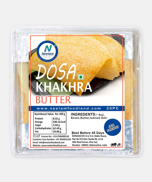 Dosa Khakhra Butter 20 Pc