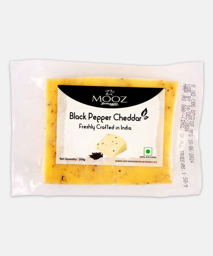 Mooz Black Pepper Cheddar 200 Gm
