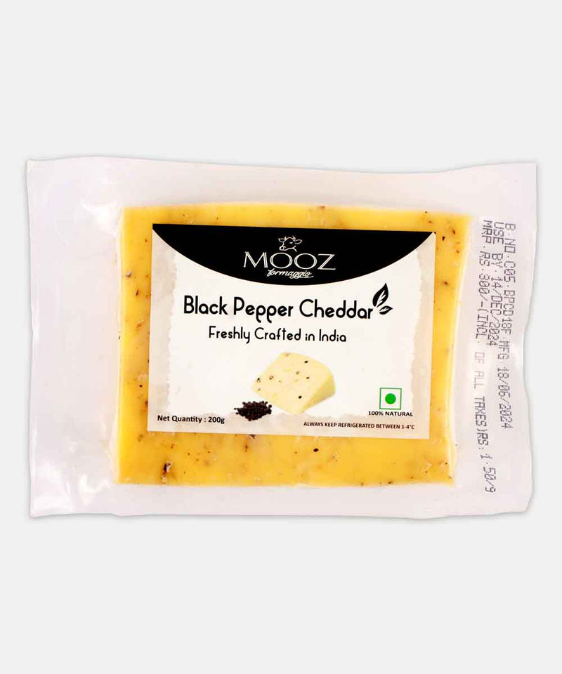 MOOZ BLACK PEPPER CHEDDAR 200 GM