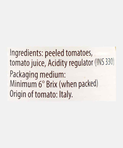 La Torrente Peeled Whole Tomatoes 400 Gm
