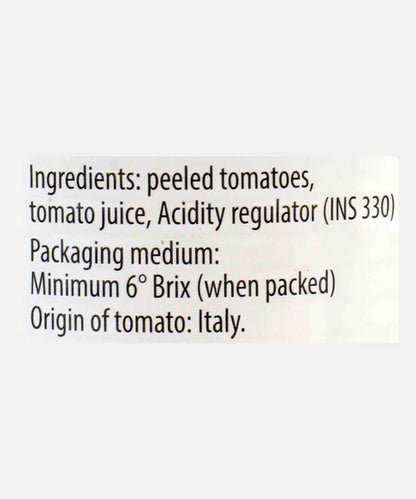 La Torrente Peeled Whole Tomatoes 400 Gm