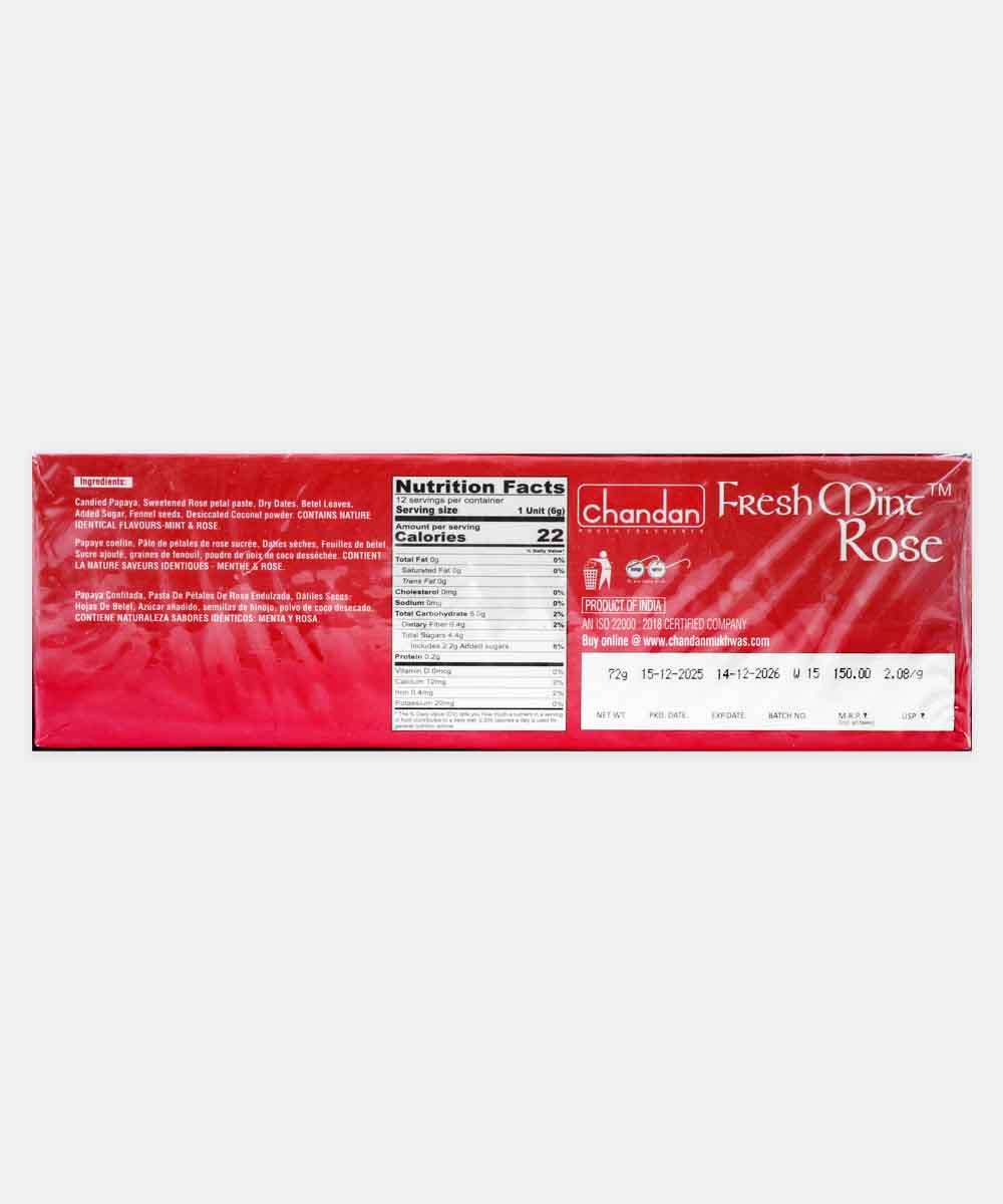 Chandan Fresh Mint Rose Paan 72 Gm