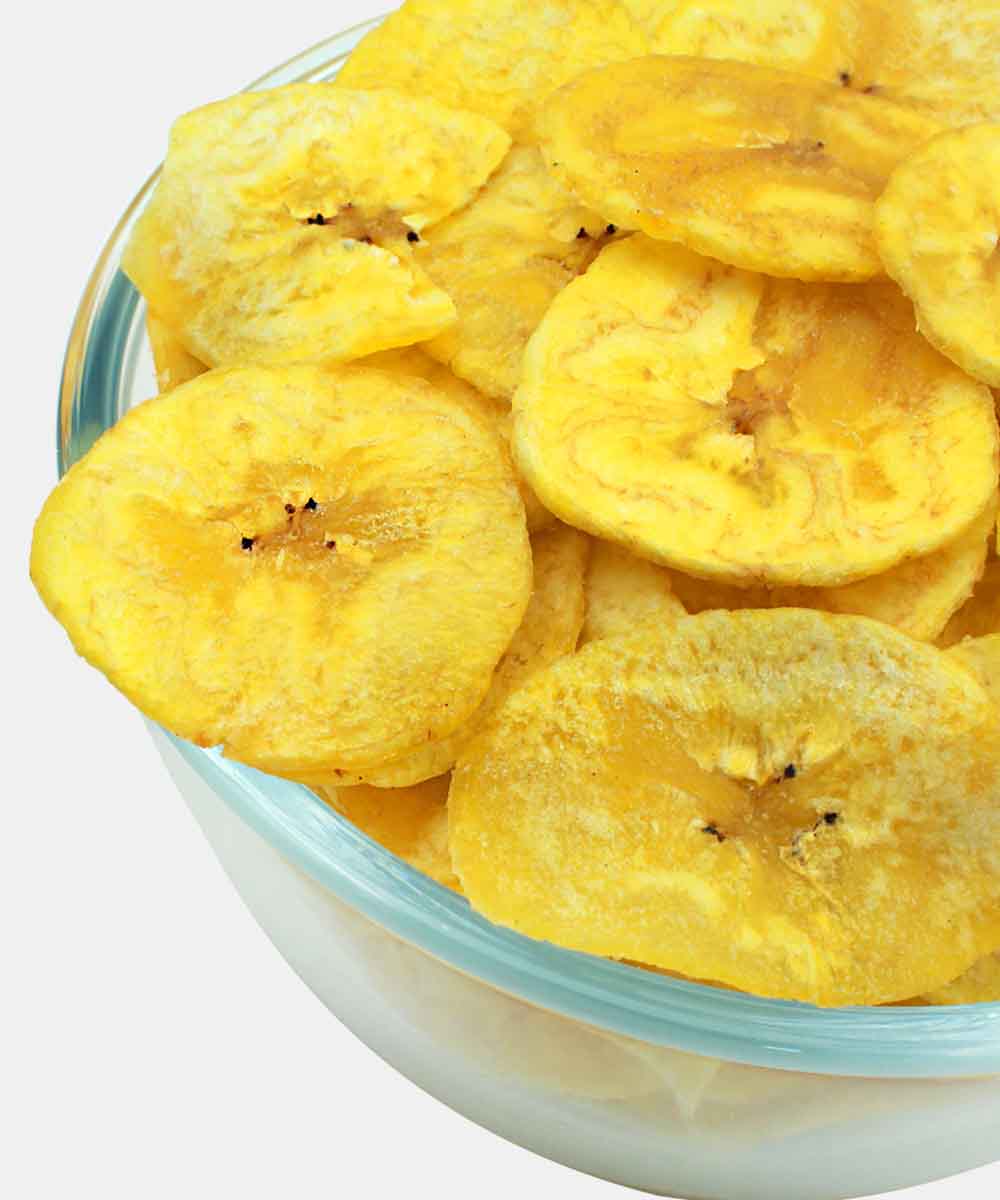 Extra Thin Salt Free Banana Chips Plain 200 Gm