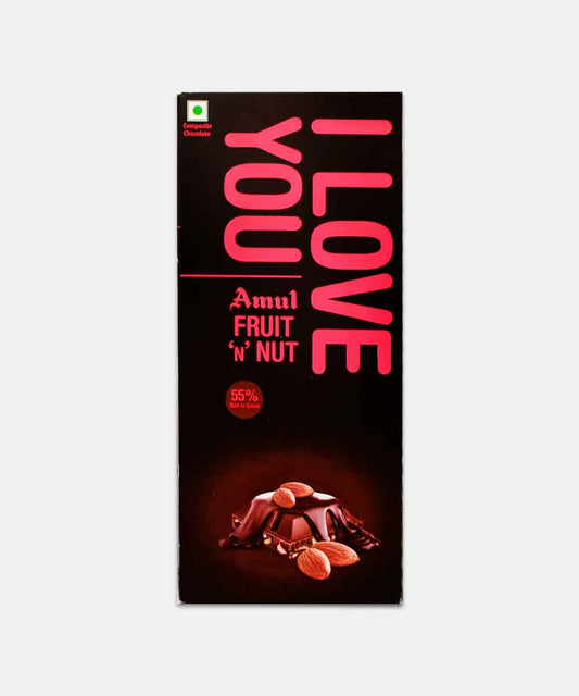 Amul I Love You Fruit N Nut Chocolate 150 Gm