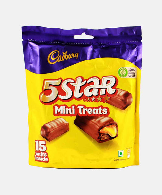 CADBURY 5 STAR 15 MINI TREATS CHOCOLATE 133.5 GM