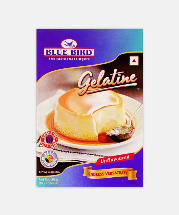 BLUE BIRD GELATINE UNFLAVOURED 50 GM