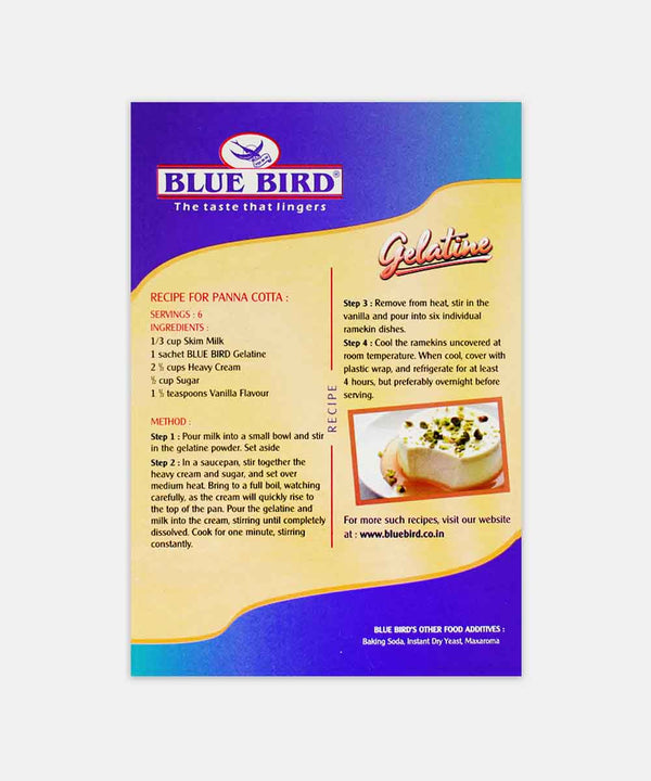 BLUE BIRD GELATINE UNFLAVOURED 50 GM