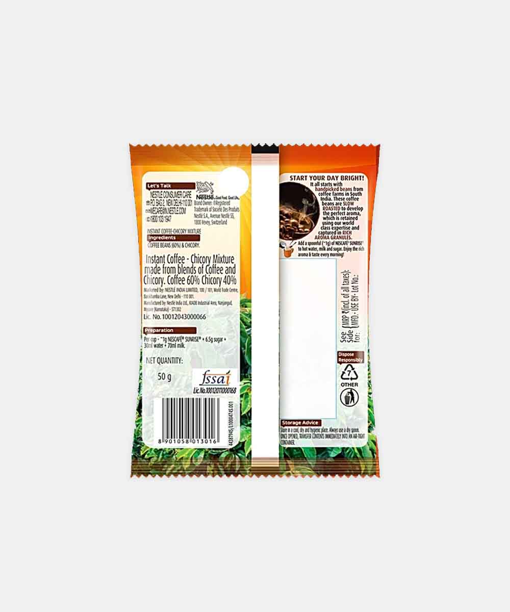 Nescafe Sunrise Premium Coffee Rich Aroma 50 Gm