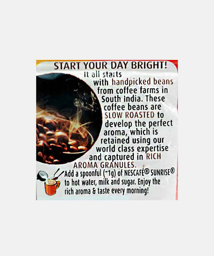 Nescafe Sunrise Premium Coffee Rich Aroma 50 Gm