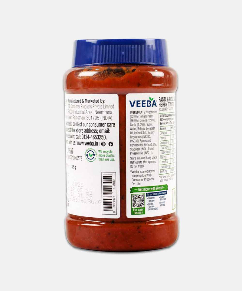 VEEBA PASTA AND PIZZA SAUCE 525 GM