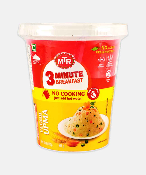 MTR VEGETABLE UPMA 3 MINUTE BREAKFAST 80