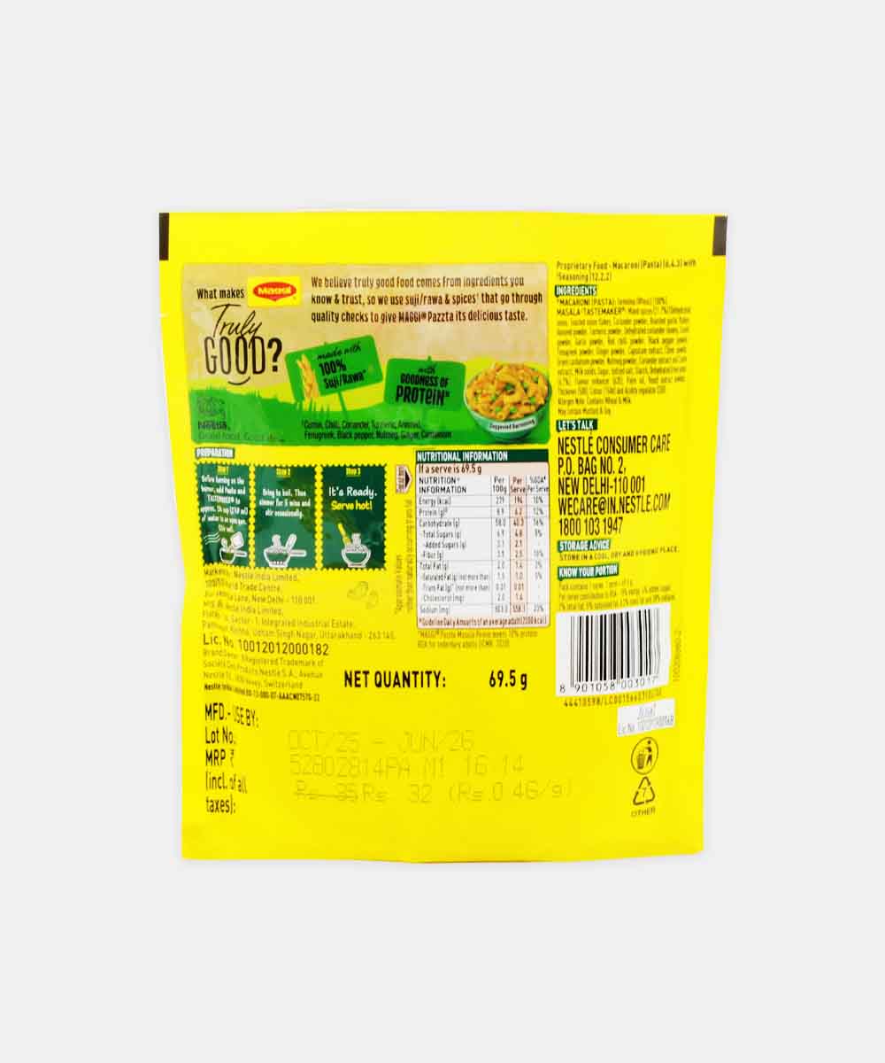 Maggi Pazzta Masala Panne 69.5 Gm
