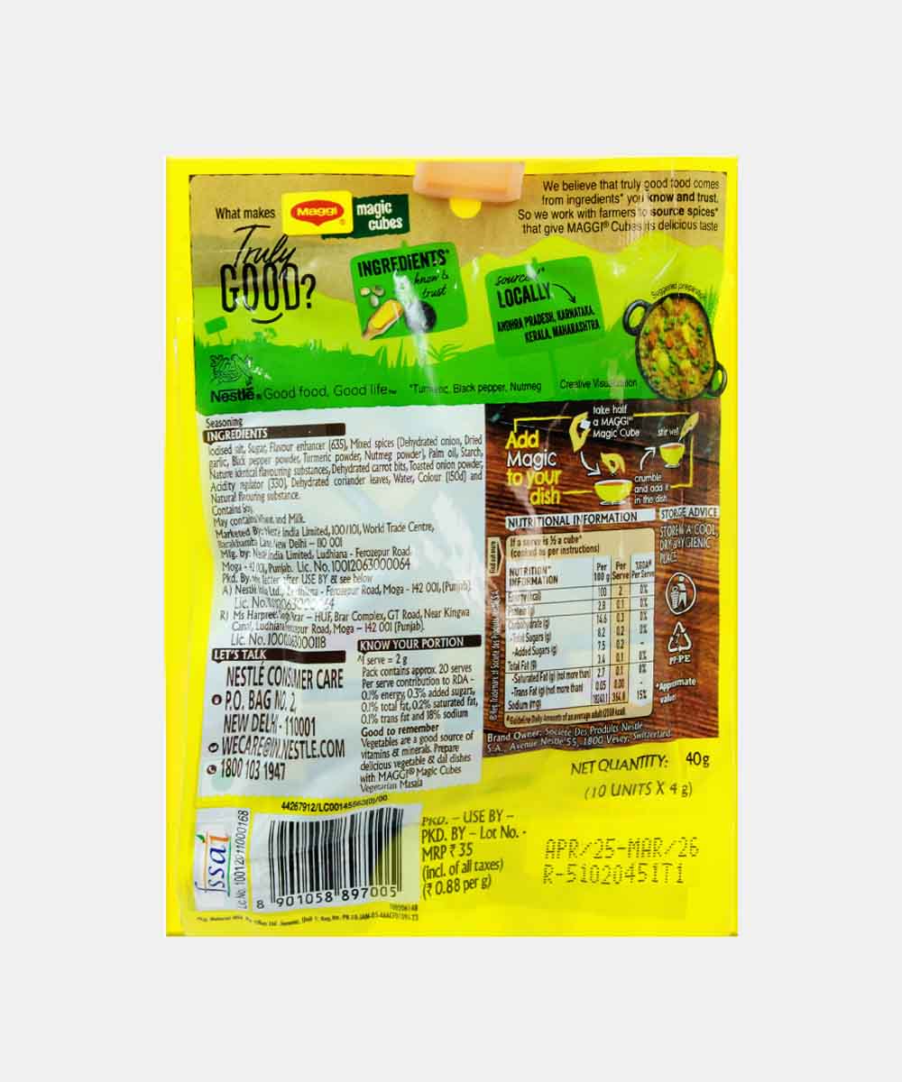 Maggi Magic Vegetarian Cubes 40 Gm