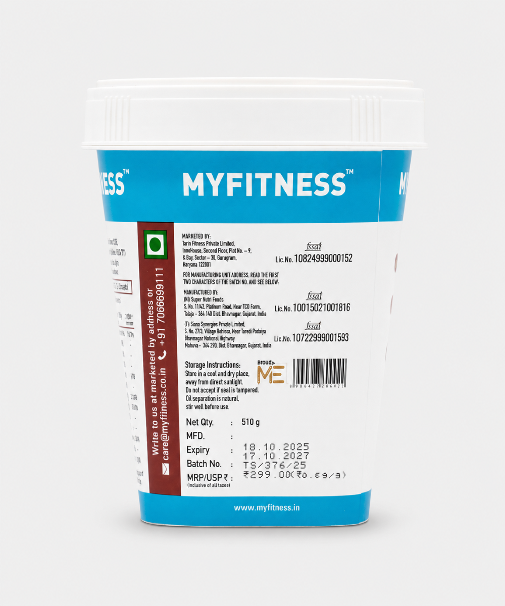 Myfitness Chocolate Peanut Butter Crunchy 510 Gm