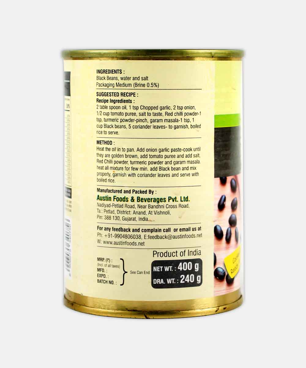 Austin Black Beans Canned 400 Gm
