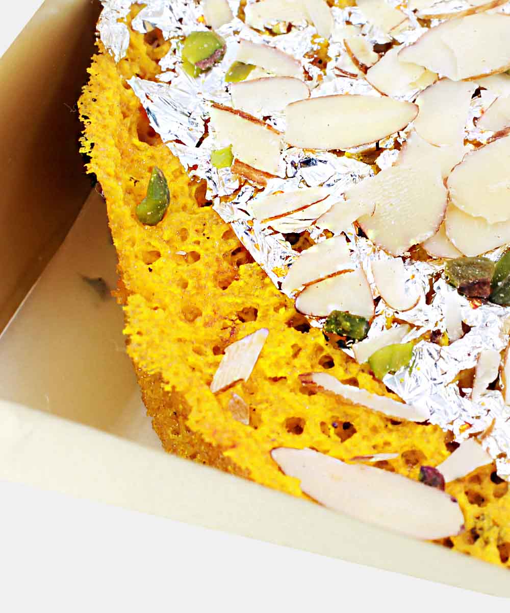 Desi Ghee Ghevar Sweet 1 Piece