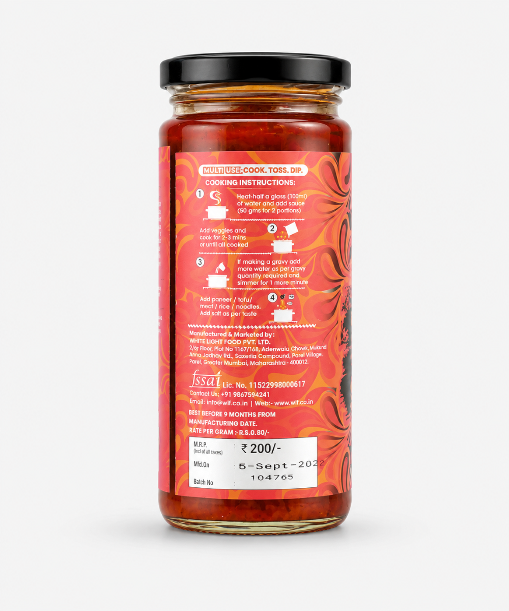 White Light Hot Chilli Sauce 250 Gm