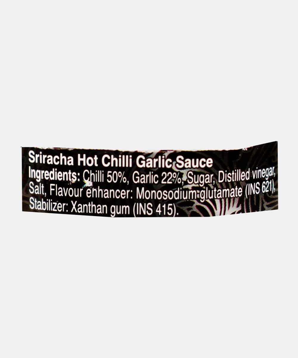Real Thai Sriracha Hot Chilli Garlic Sauce 250 Ml 290 Gm