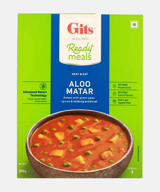 Gits Aloo Matar Ready Meals 300 Gm