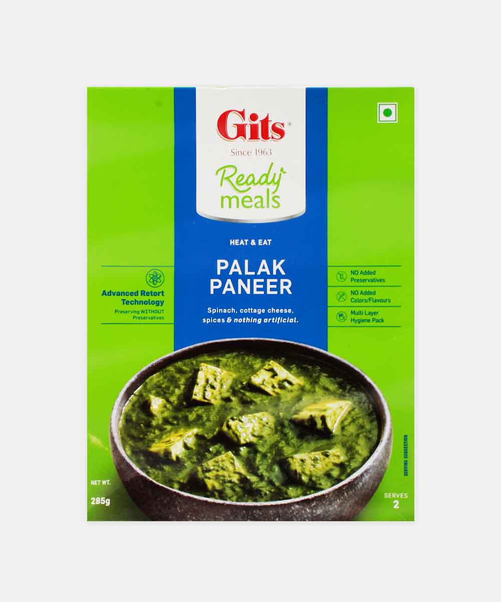 Gits Palak Paneer Ready Meals 285 Gm