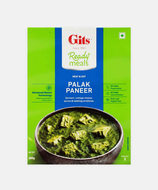 Gits Palak Paneer Ready Meals 285 Gm