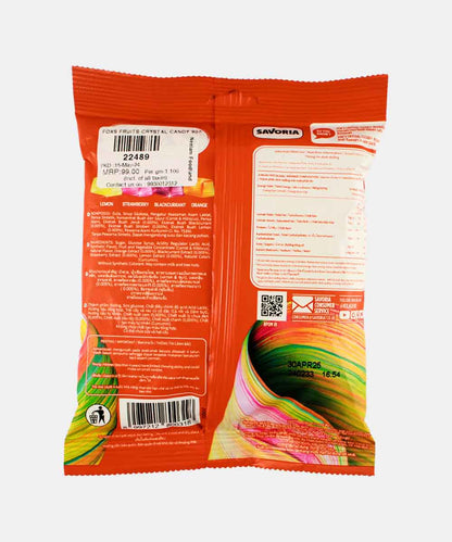 Foxs Fruits Crystal Clear Candy 90 Gm