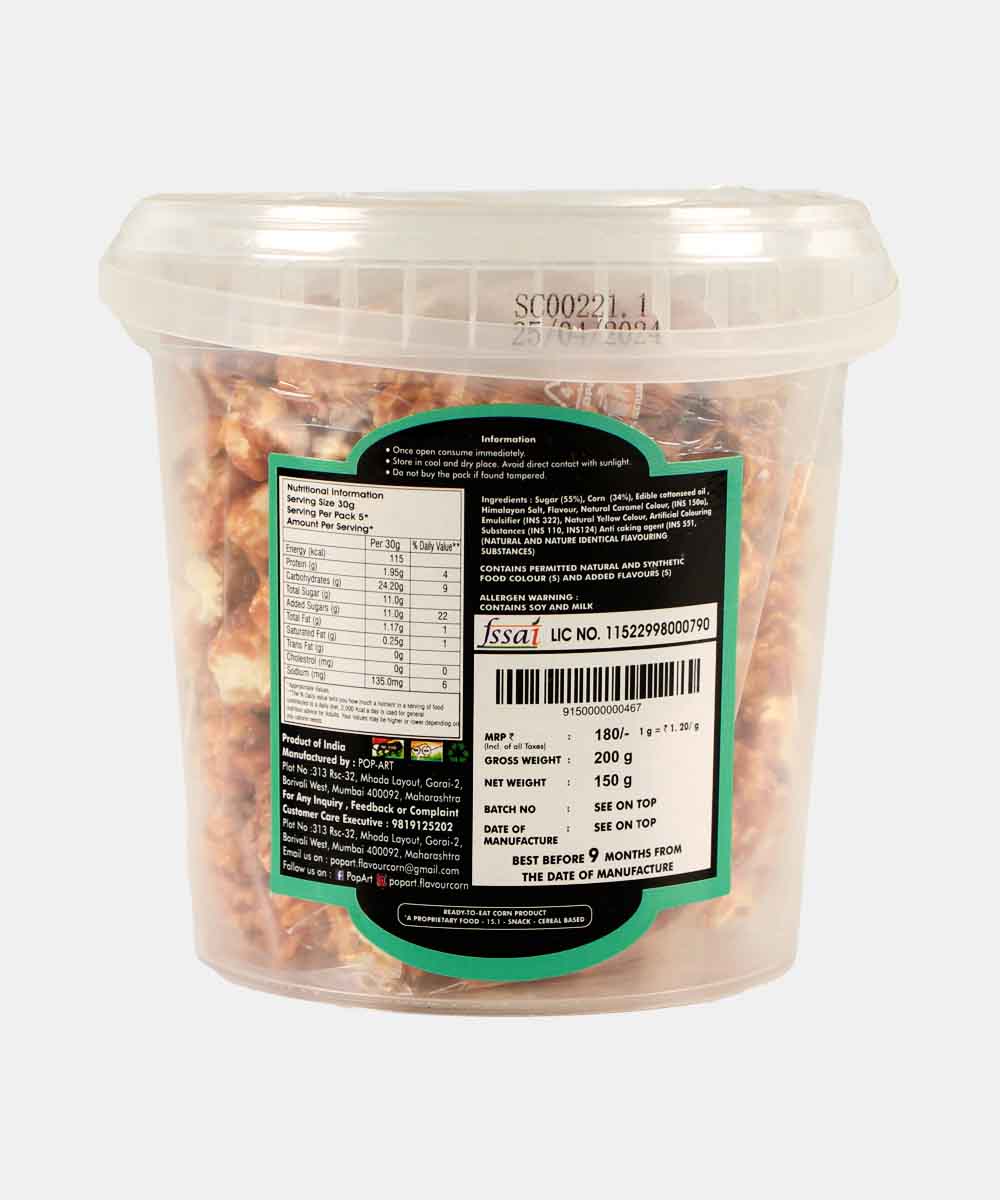 Pop Art Salted Caramel Popcorn 150 Gm