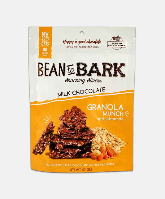 Bean To Bark Granola Munch With Almond Milk Chocolate 110 Gm
