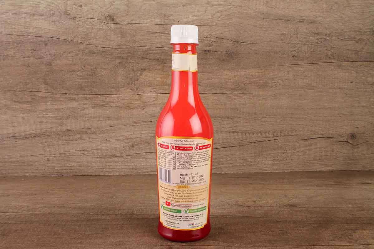 Newtrition Spicy Guava Sugar Free Syrup 500 Ml