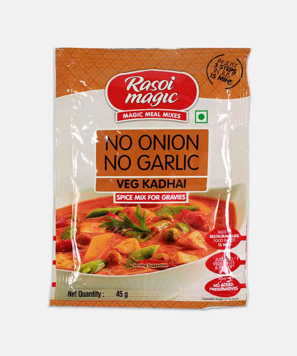 Rasoi Magic Veg Kadhai No Onion No Garlic Mix 45 Gm