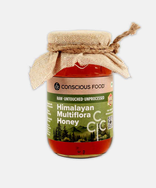 Conscious Food Himalayan Multiflora Honey Raw Natural 500 Gm