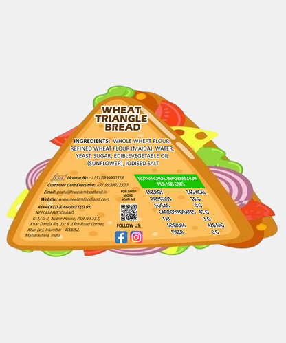 Whole Wheat Triangle Bread 8 Piece