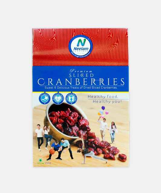 Premium Sliced Cranberries 250 Gm