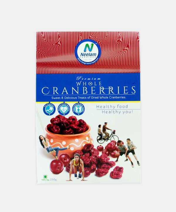 PREMIUM WHOLE CRANBERRIES 250
