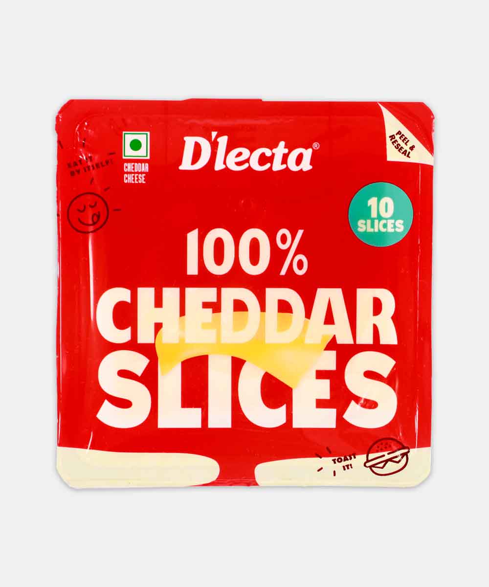 Dlecta Natural Cheddar Cheese 10 Slice 200 Gm