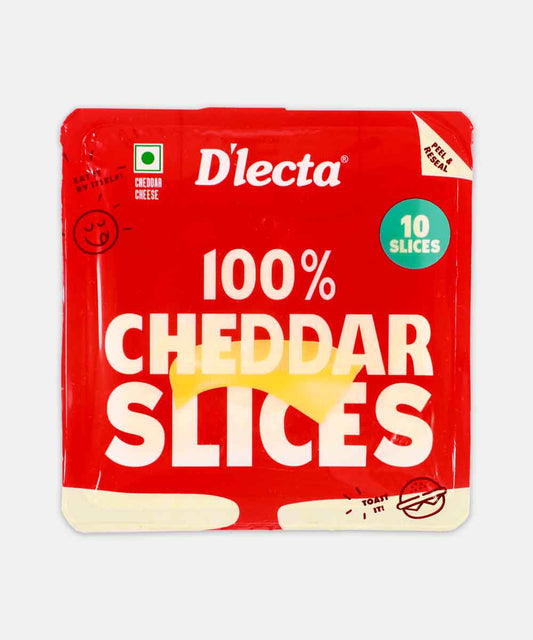 Dlecta Natural Cheddar Cheese 10 Slice 200 Gm