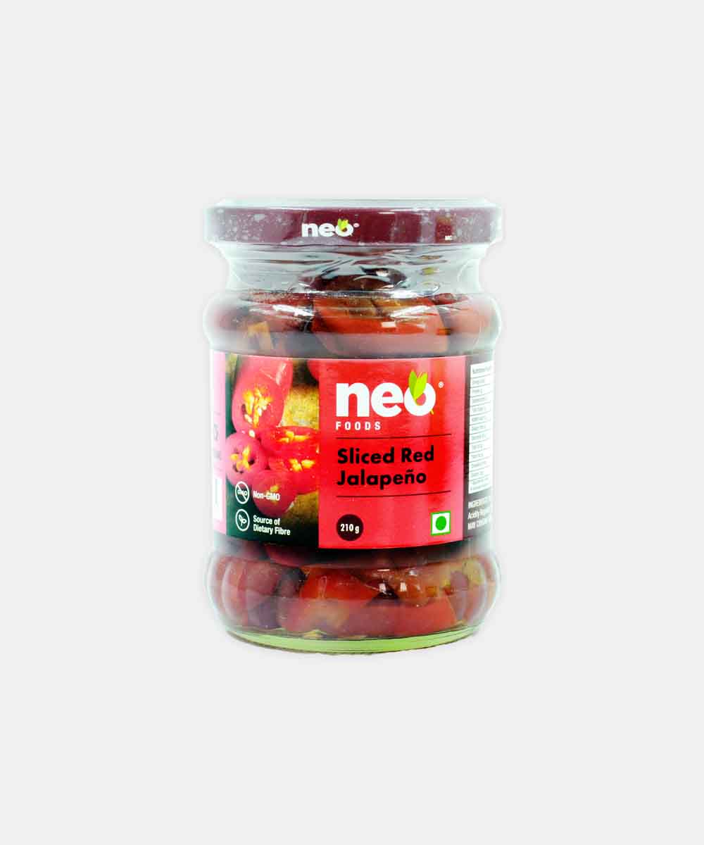 Neo Foods Sliced Red Jalapeno  210 Gm