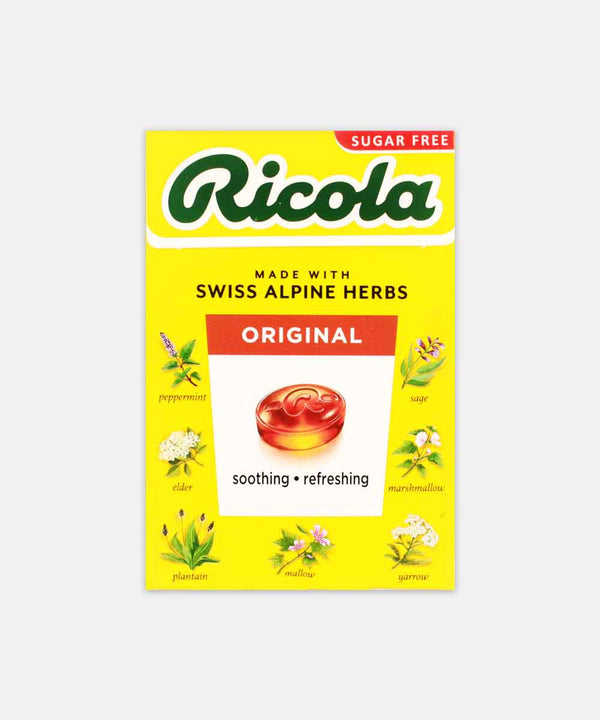 RICOLA ORIGINAL HERB SWISS HERB LOZENGES SUGAR FREE CHOCOLATE 45 GM