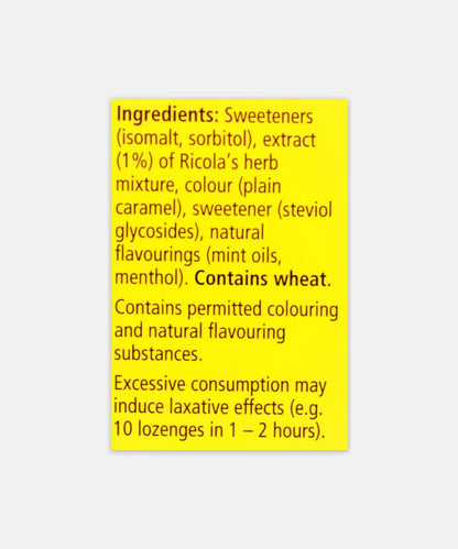 Ricola Original Herb Swiss Herb Lozenges Sugar Free Chocolate 45 Gm