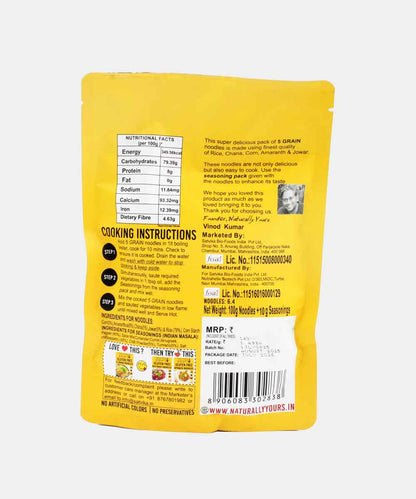 Naturally Yours Gluten Free 5 Grain Noodles 100 Gm