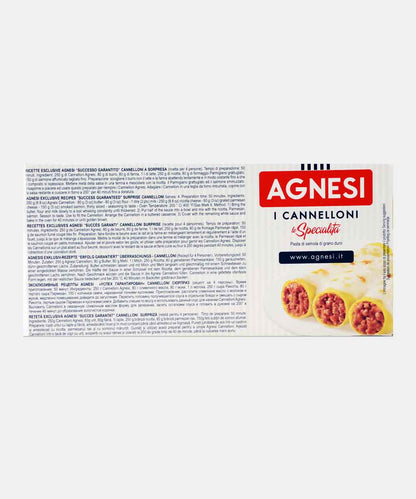 Agnesi I Cannelloni Pasta 250 Gm