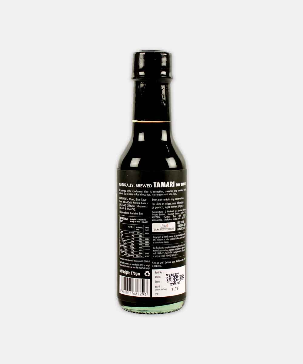 Sprig Tamari Soy Sauce Gluten Free 170 Gm