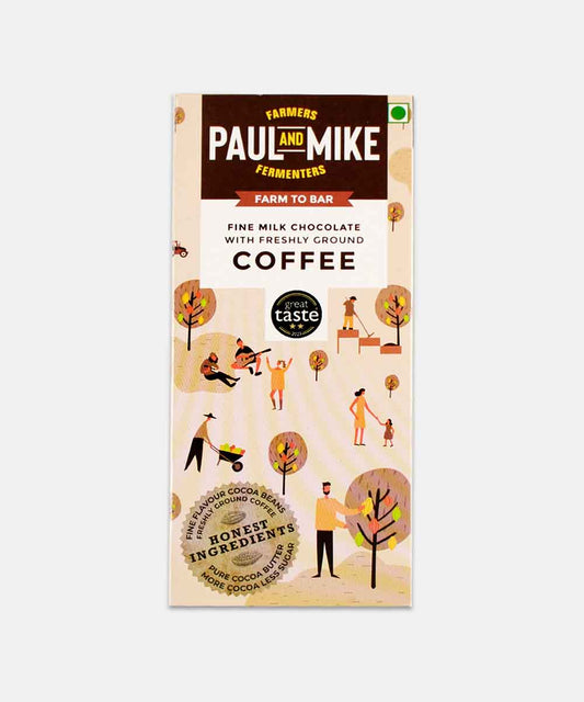Paul And Mike 41% Fine Milk Coffee Chocolate 68 Gm
