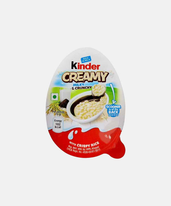 KINDER CREAMY MILKY & CRUNCHY CHOCOLATE 19