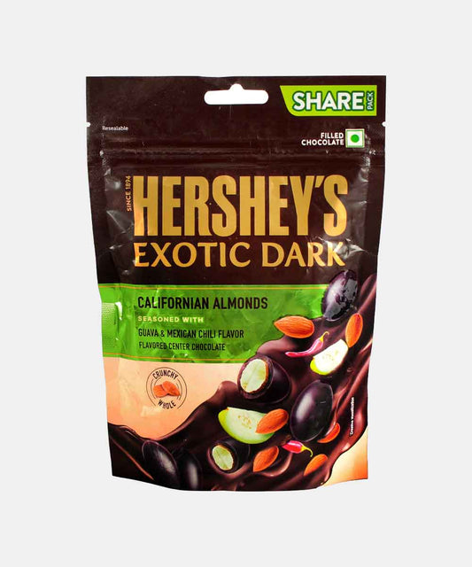 Hersheys Exotic Dark Californian Almonds Seasoned With Guava & Mexican Chili 90 Gm